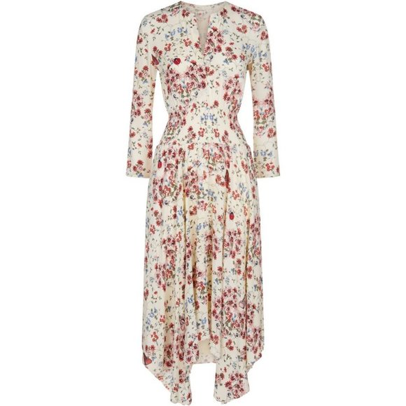 Maje Dresses & Skirts - Maje Rayne Handkerchief Midi Dress Size 1 NWT